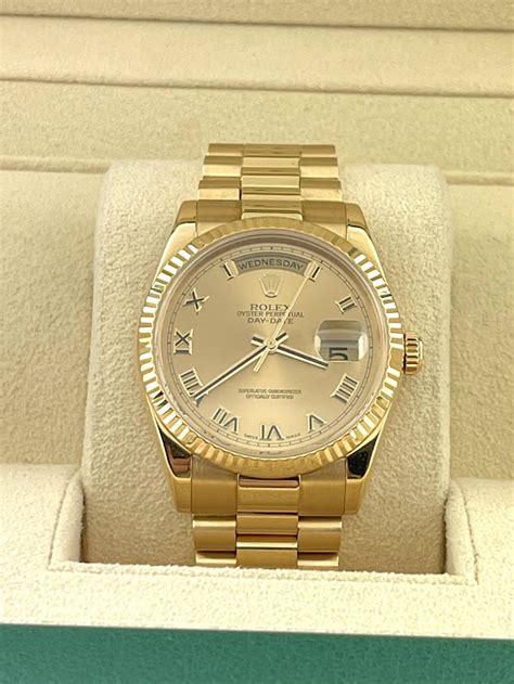 2006 rolex presidential champagne 118238|Rolex 118238 quickset.